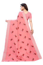 Vamika Peach Chanderi Designer Saree (SERIN PEACH) | Grocsy