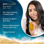 Aqualogica Glow+ Concentrate Face Serum With Hyaluronic Acid & Vitamin C - Limited Time Offer | Grocsy