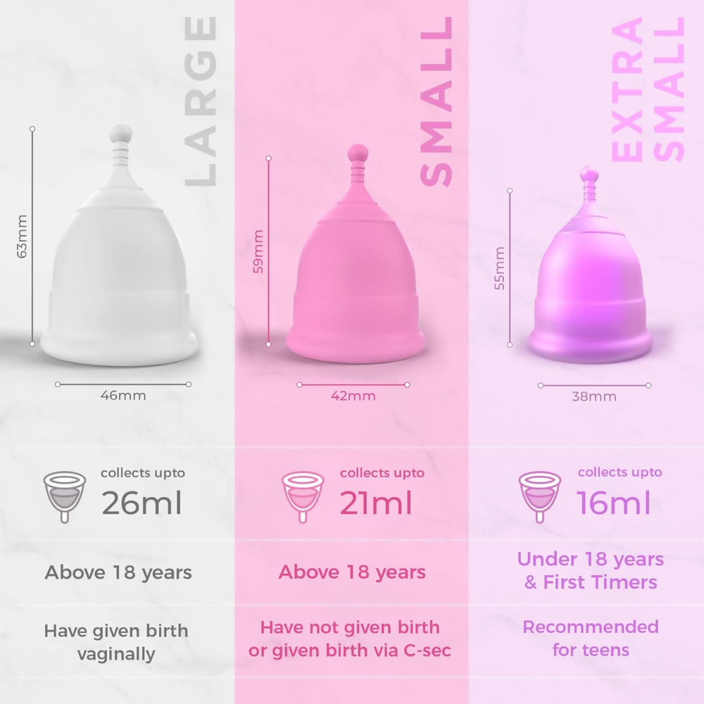 Pee Safe Menstrual Cup & Bio Panty Liners For Women | Grocsy