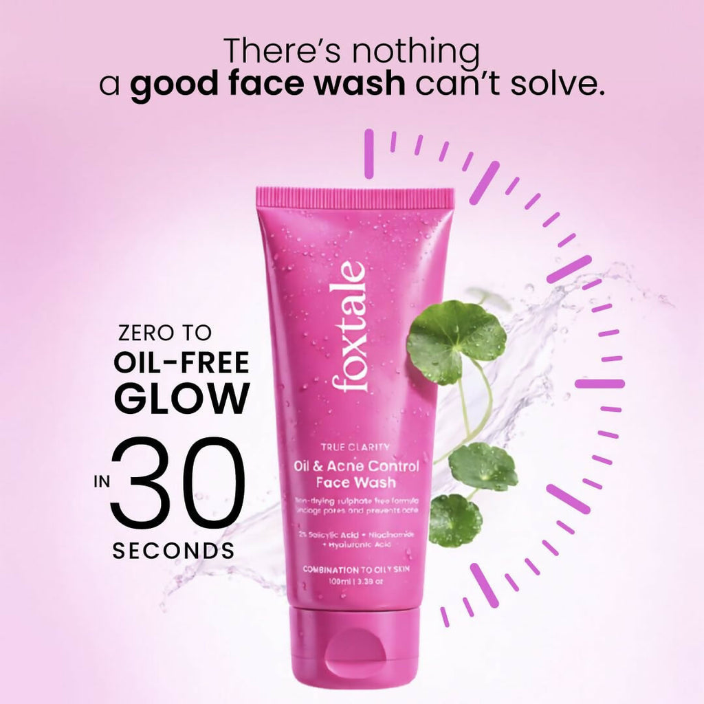 Foxtale Oil & Acne Control Face Wash | Grocsy