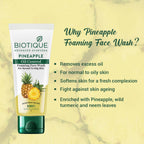 Biotique Bio Pineapple Oil Control Foaming Face Wash | Grocsy