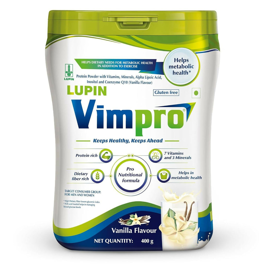 Lupin Vimpro Nutritional Vanilla Protein Powder | Grocsy