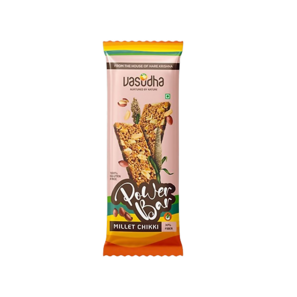 Vasudha Nurtured By Nature Millet Chikki Power Bar | Grocsy