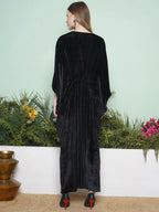 Joban Fashion Black And Maroon Hand Embellished Gown | Grocsy