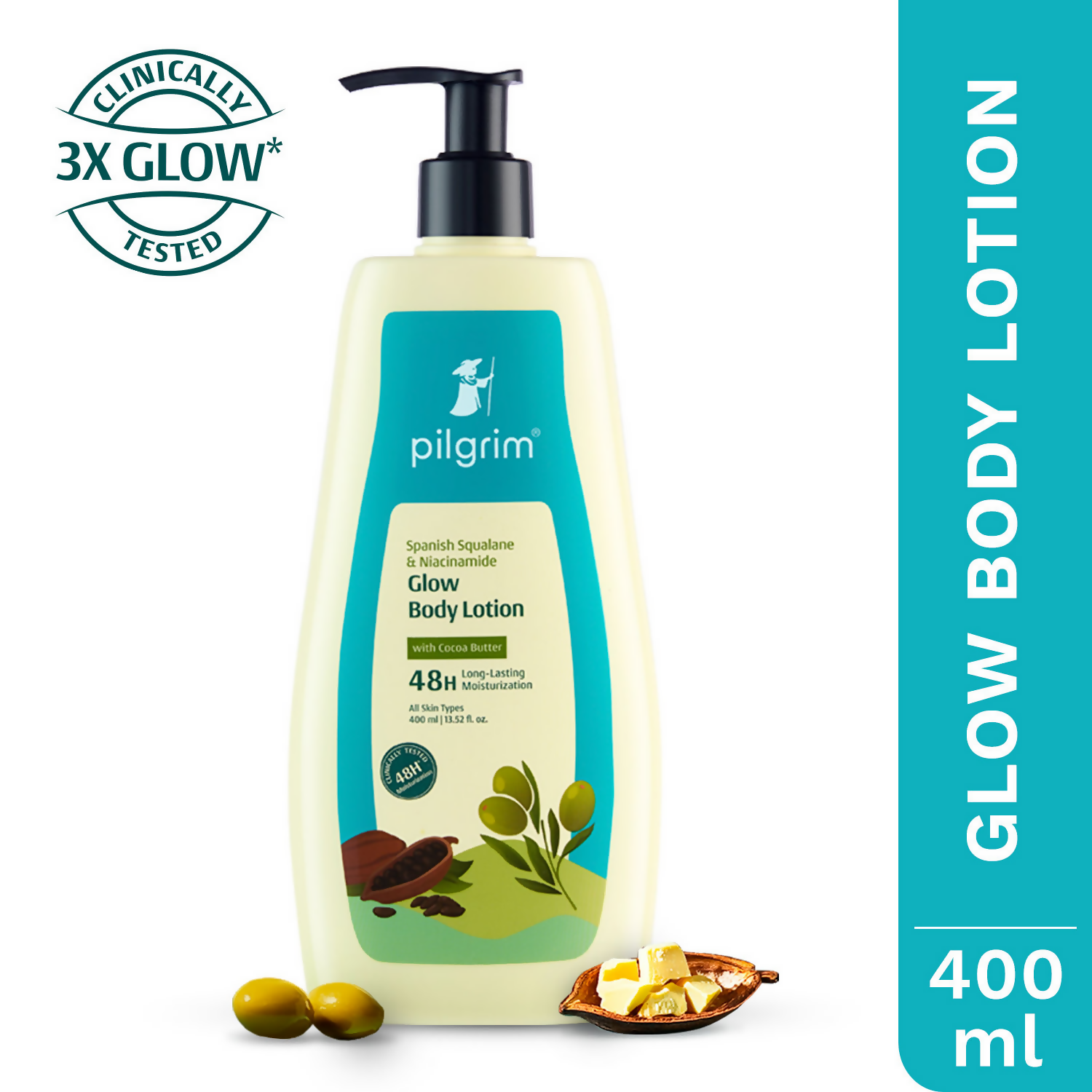 Pilgrim Spanish Squalane & Niacinamide Glow Body Lotion | Grocsy