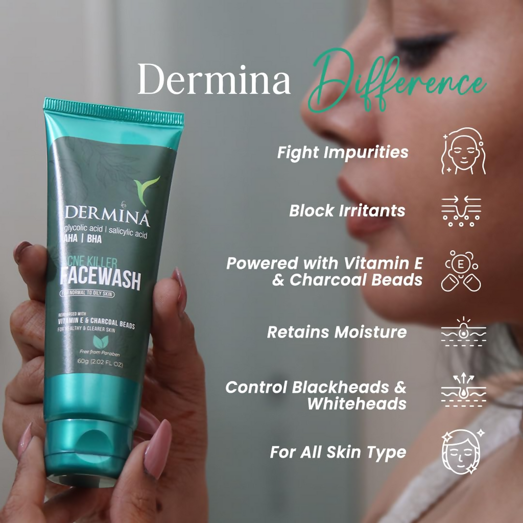 DERMINA Acne Killer Facewash | Grocsy