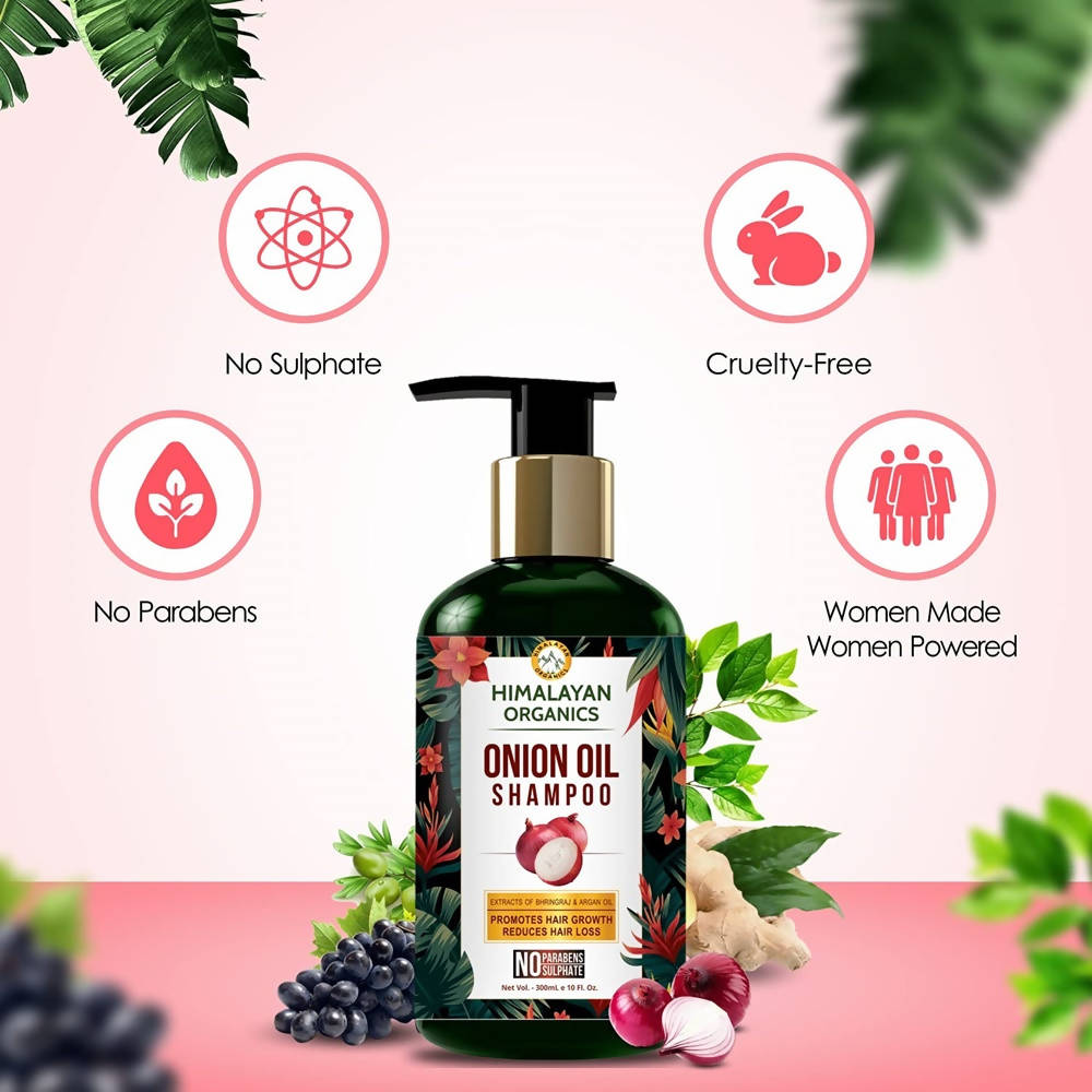 Himalayan Organics Onion Oil Shampoo | Grocsy