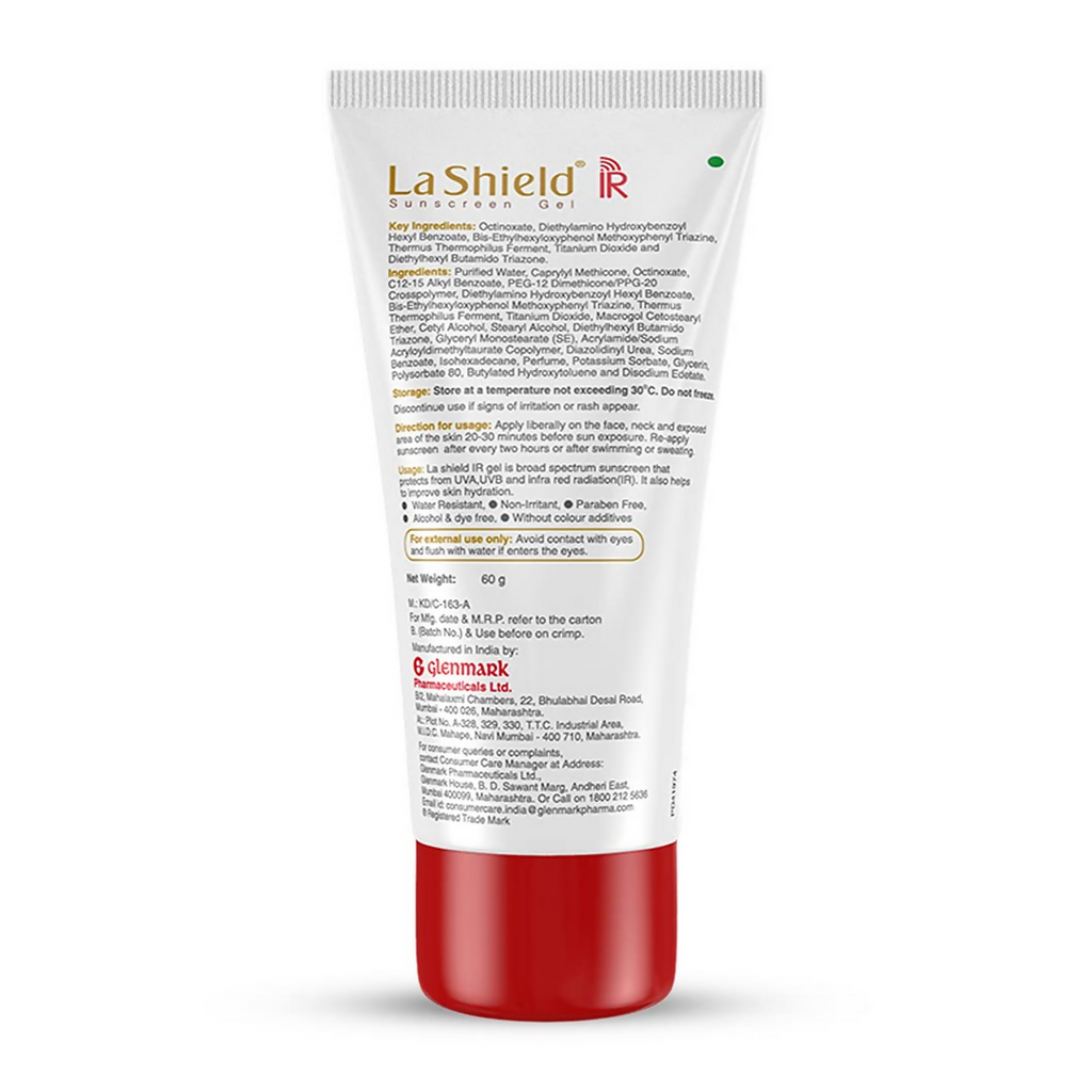 La Shield IR SPF 30 PA +++ Mineral Sunscreen Gel | Grocsy