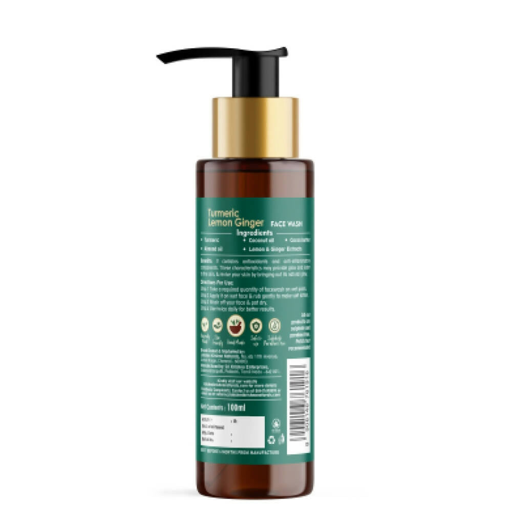 Lakshmi Krishna Naturals Turmeric Lemon Ginger Face Wash | Grocsy