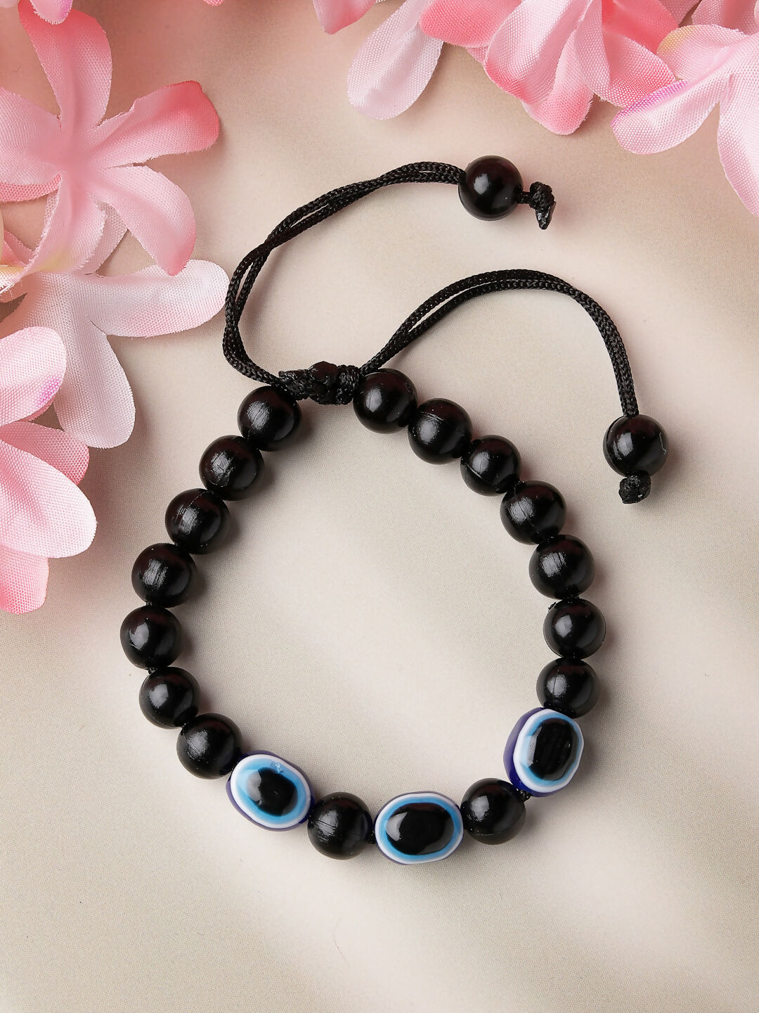 NVR Men & Women Evil Eye Men & Women Black Thread Bracelet | Grocsy