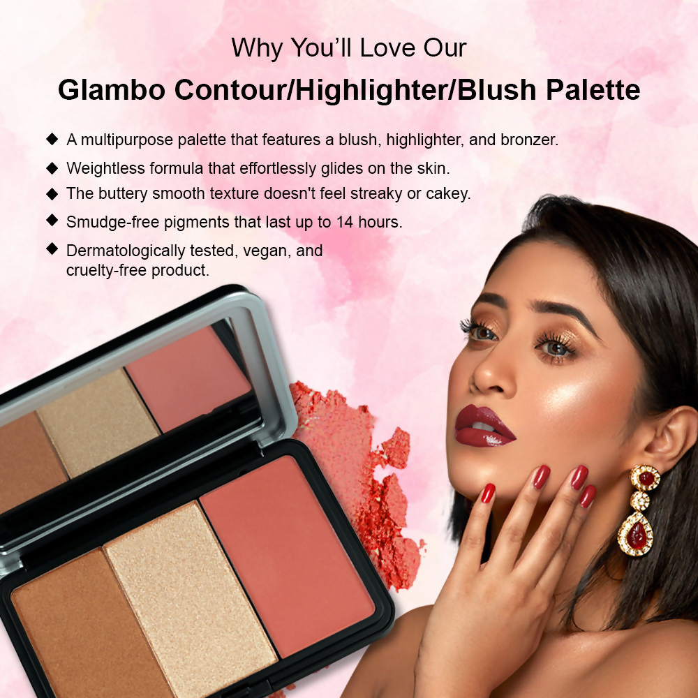 Daily Life Forever52 Glambo - Contour Highlighter Blush Palette - Barbie Doll | Grocsy