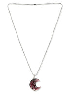 Women's Silver-Toned Purple Silver-Plated Handcrafted Chain - Ruby Raang | Grocsy