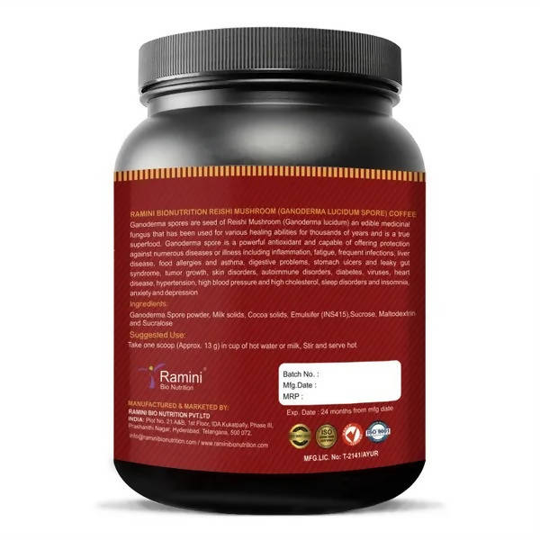 Ramini Bio Nutrition Ganoderma Spore Coffee Powder | Grocsy