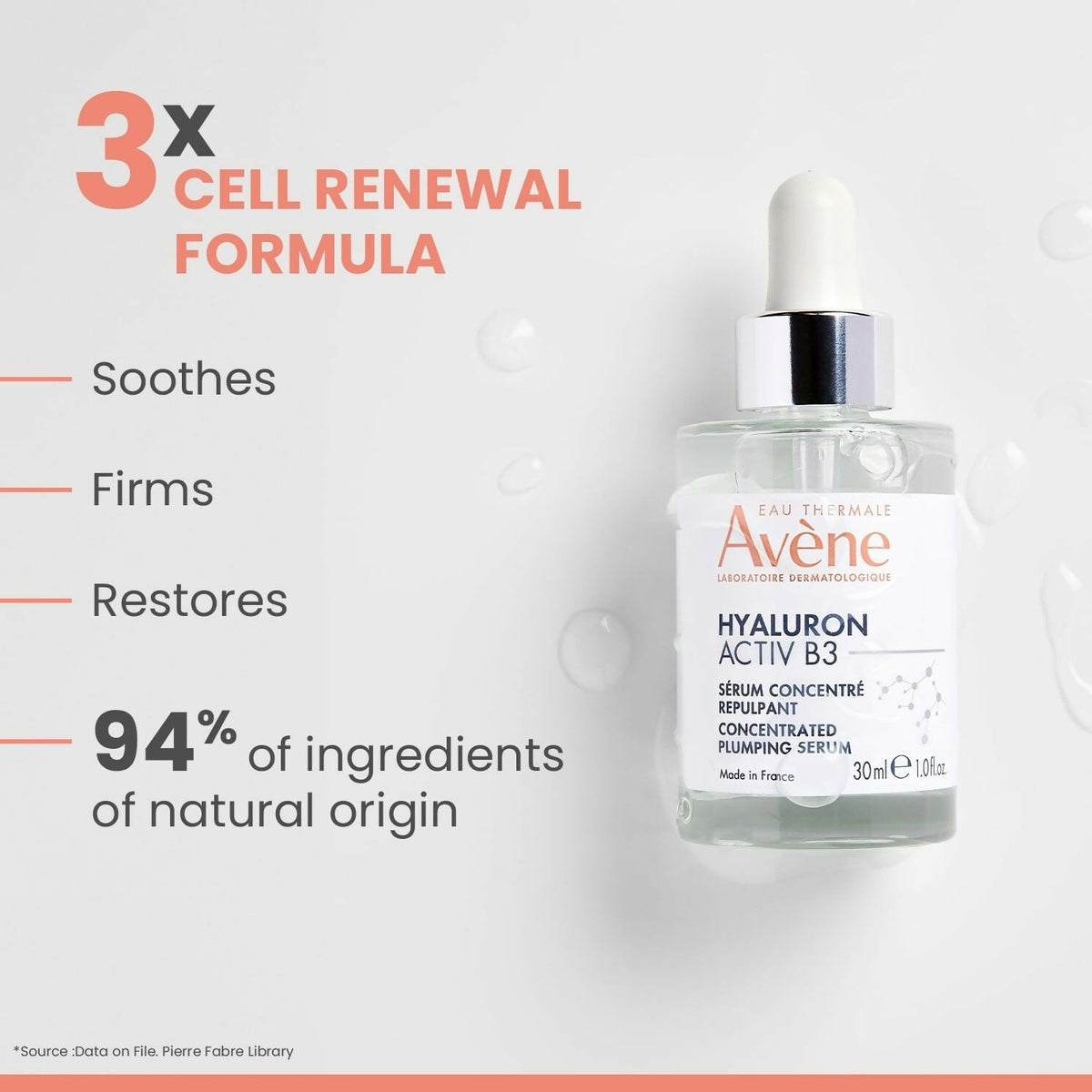 Avene Hyaluron Activ B3 Concentrated Plumping Serum | Grocsy