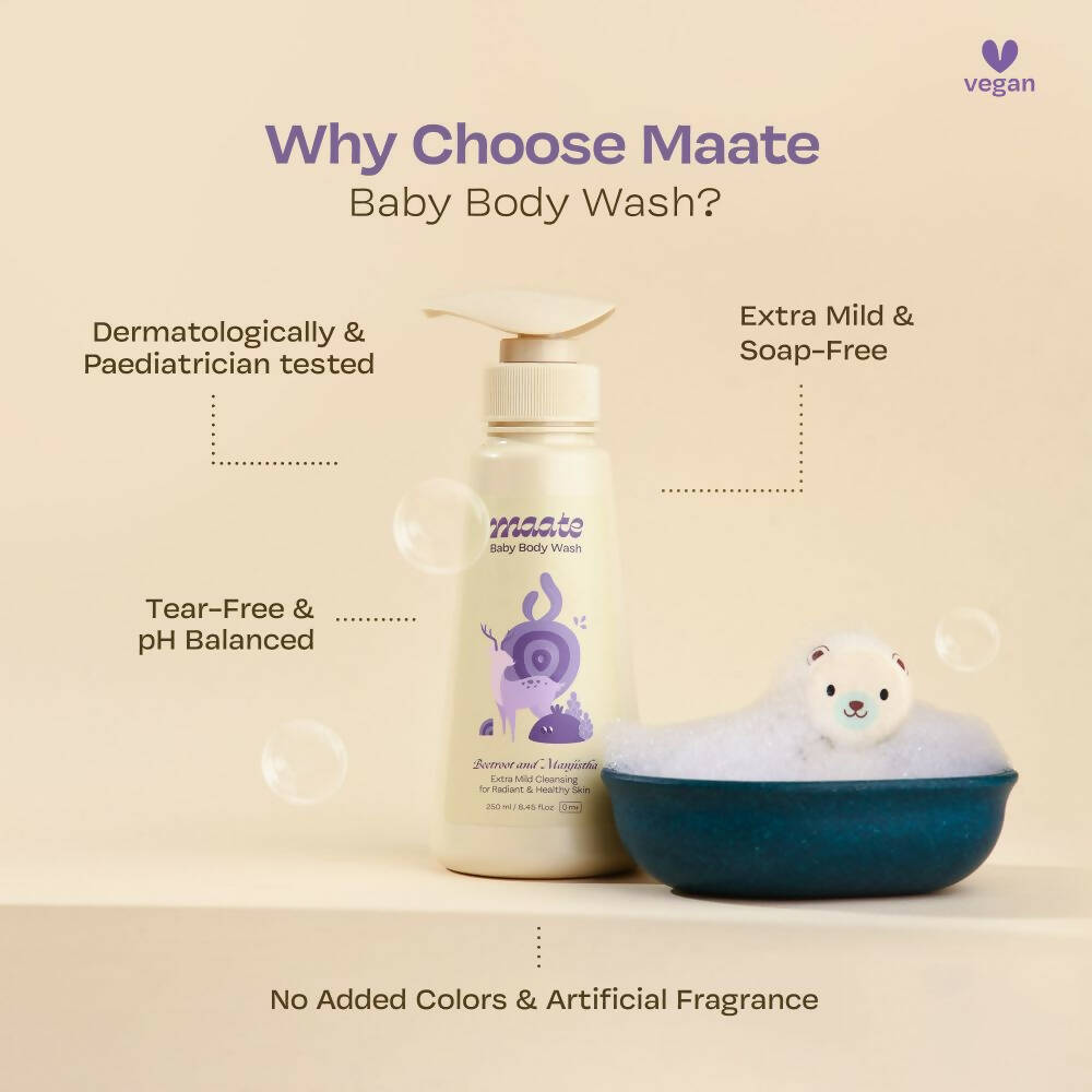 Maate Baby Body Wash | Soft & Supple Baby Skin with Extra Mild Natural Baby Wash | Grocsy