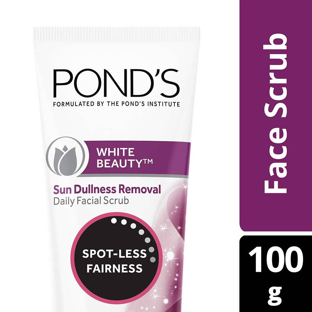 Ponds White Beauty Sun Dullness Removal Daily Facial Scrub | Grocsy