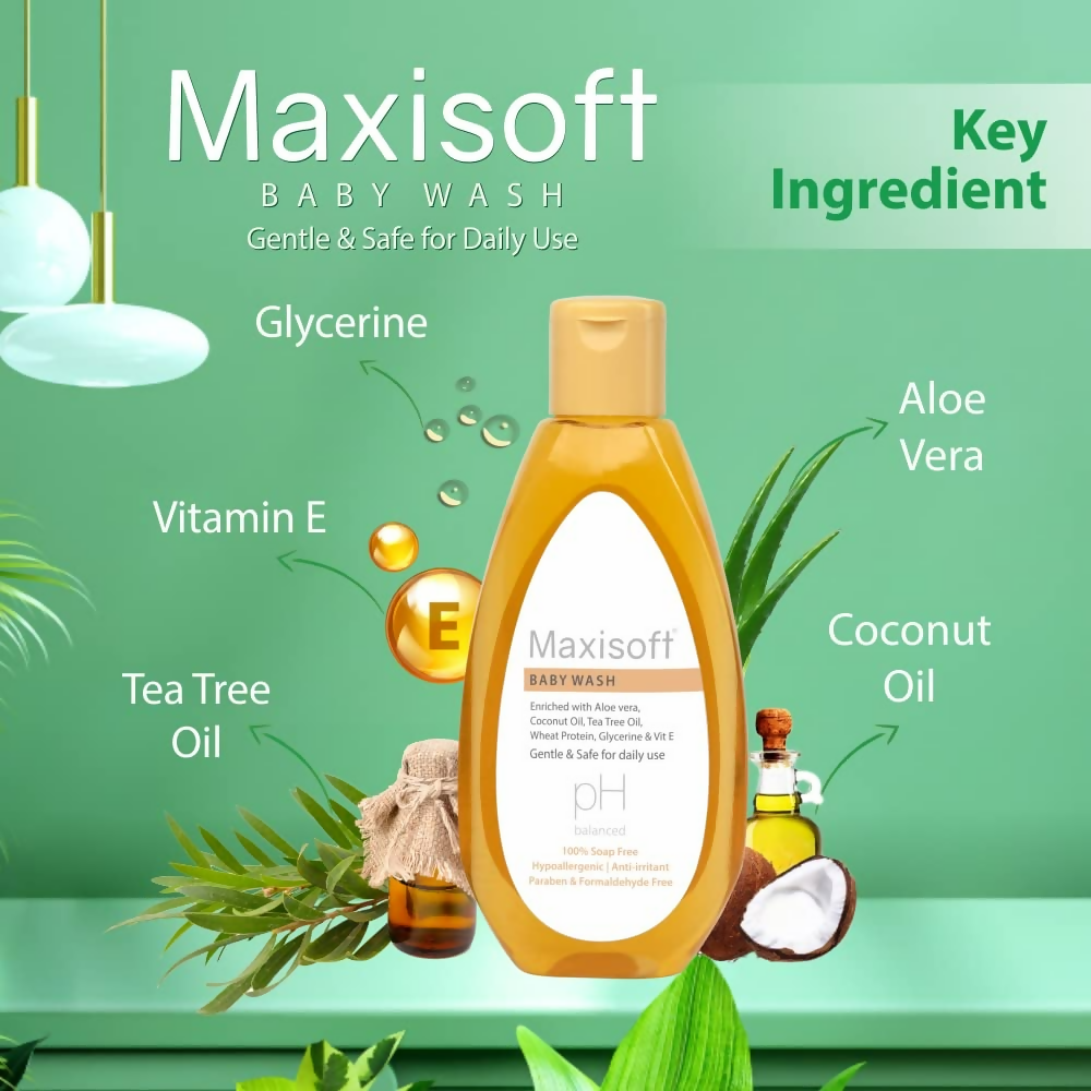 Maxisoft Skin Nourishing Baby Wash | Grocsy