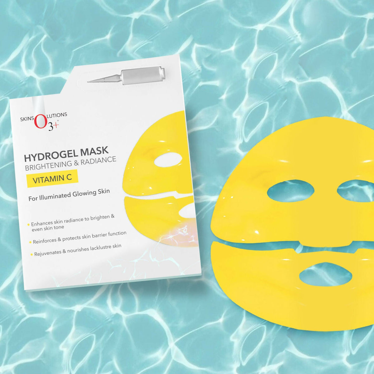 Professional O3+ Vitamin C Hydrogel Facial Mask For Radiant & Glowing Skin | Grocsy