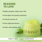 Plum Green Tea Night Gel Cream | Grocsy