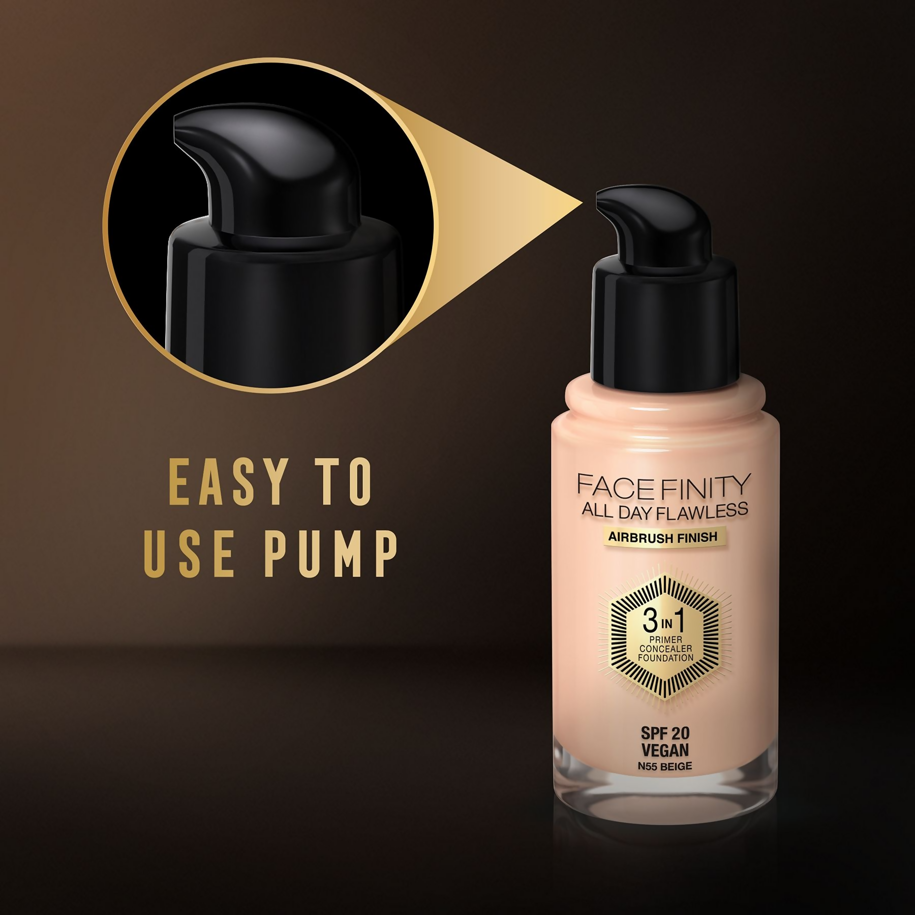 Max Factor Face Finity All Day Flawless 3 In 1 Foundation - Beige | Grocsy