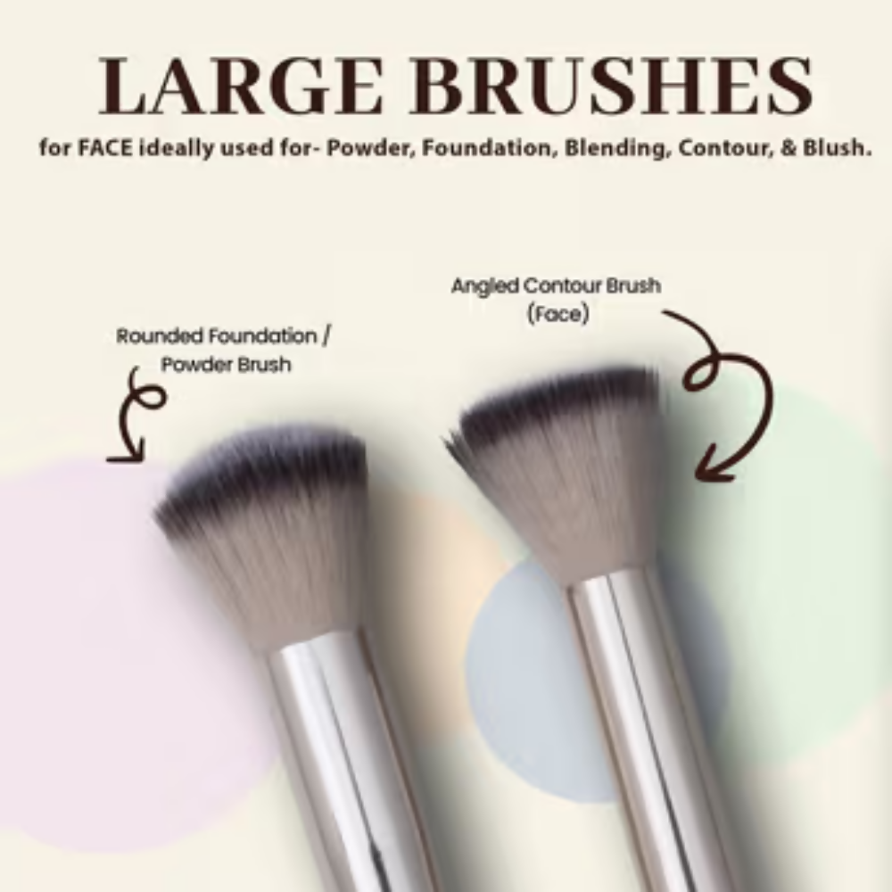 Bronson Professional 6Pc Face & Eye Brush Easy Blending | Grocsy