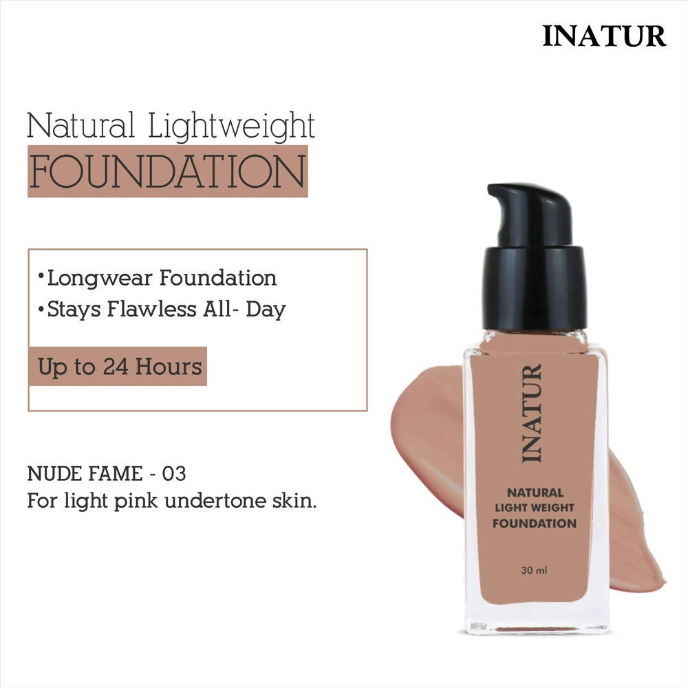 Inatur Natural Light Weight Foundation - Nude Fame | Grocsy