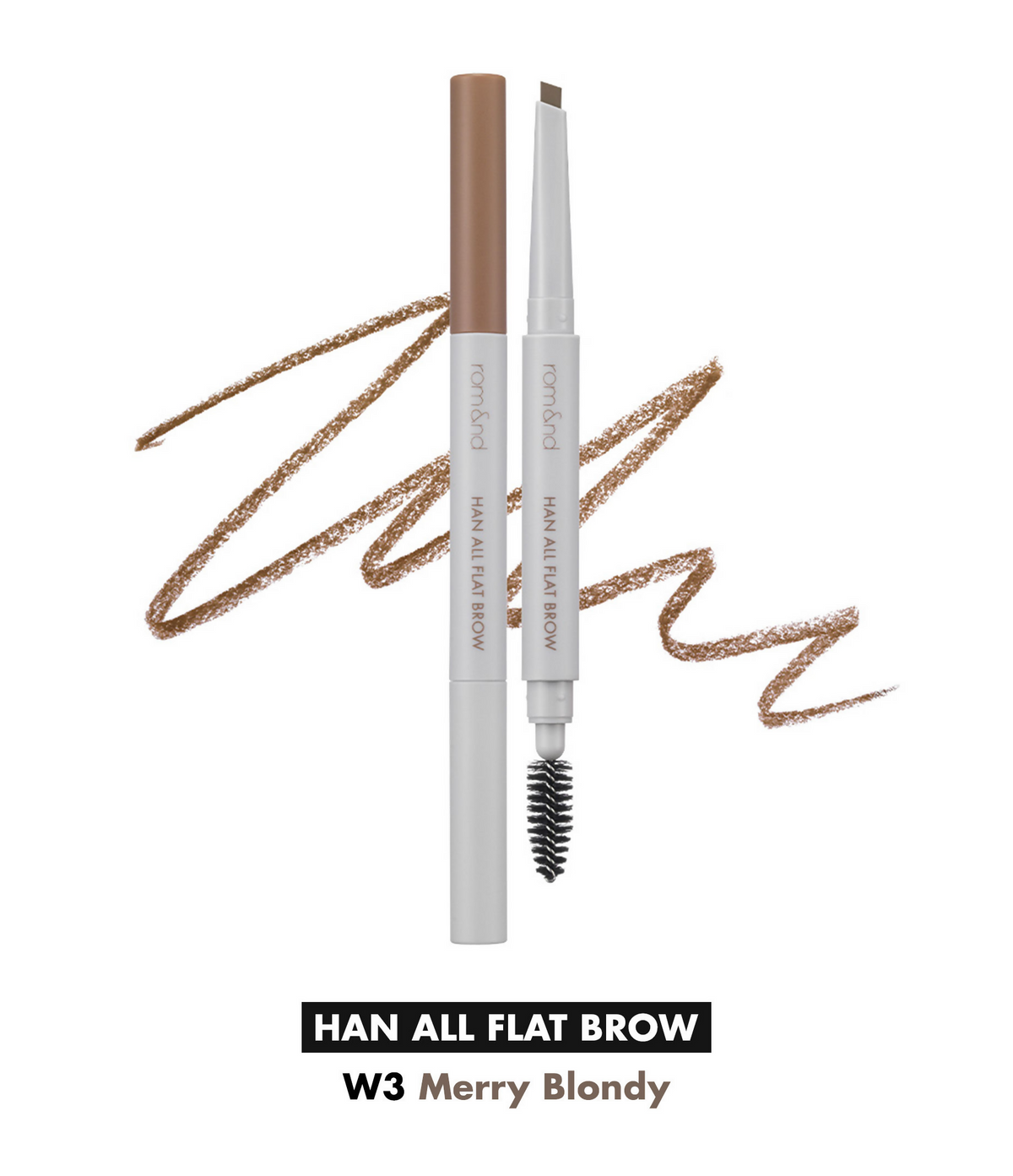 Rom&nd Han All Flat Brow - W3 Merry Blondy | Grocsy