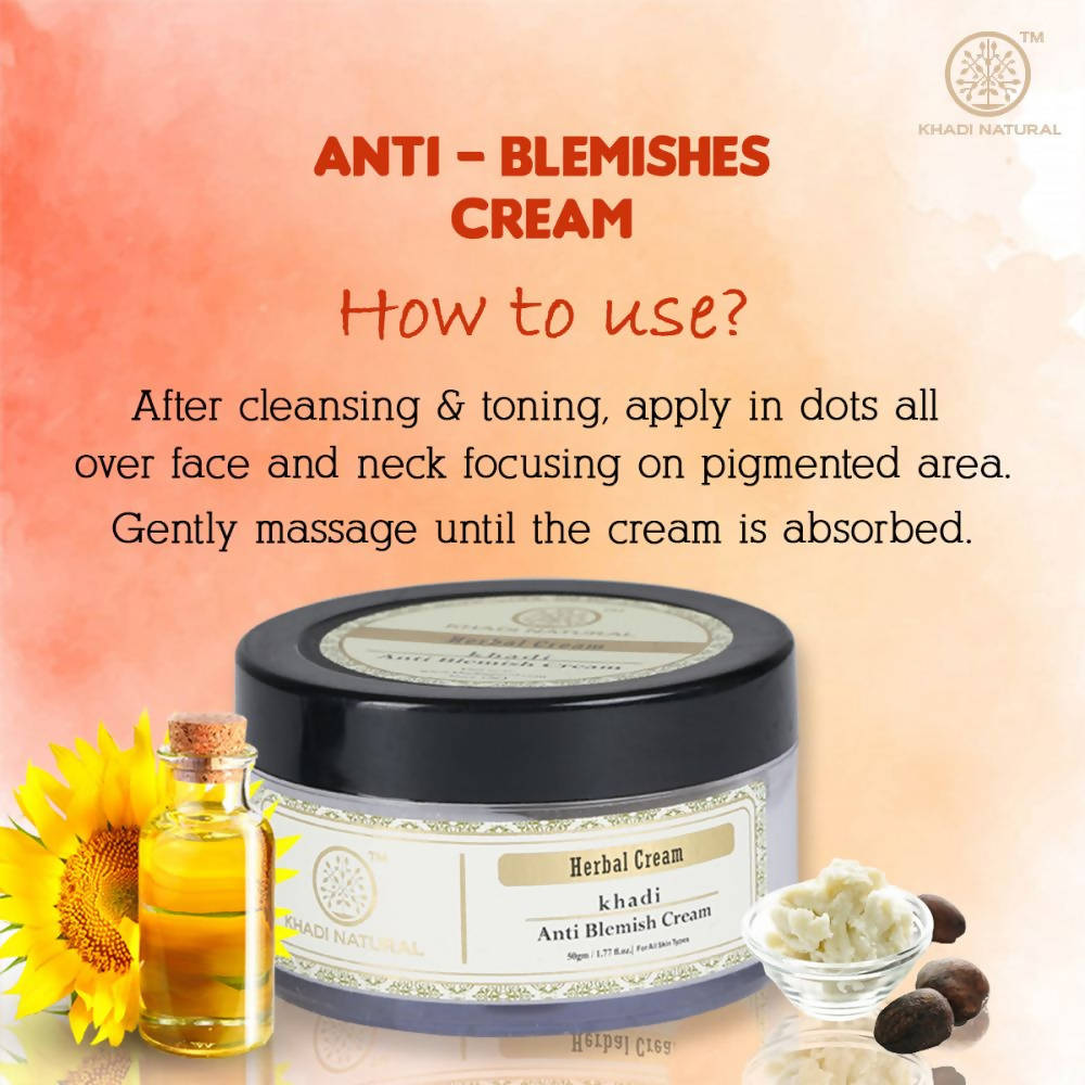 Khadi Natural Anti Blemish Herbal Cream | Grocsy