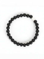 NVR Set of 2 Black & White crystal beaded Bracelet for Men & Women | Grocsy