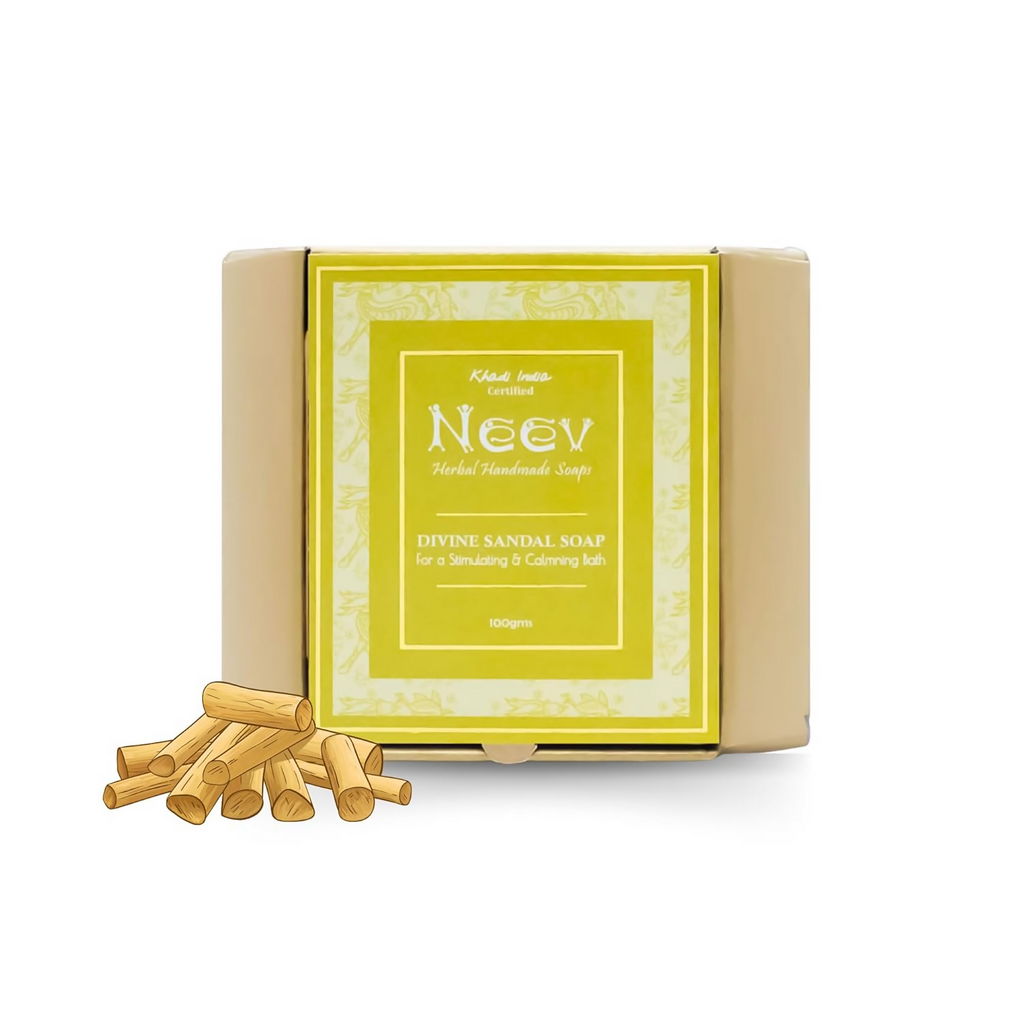 Neev Herbal Handmade Soap Divine Sandal Soap | Grocsy