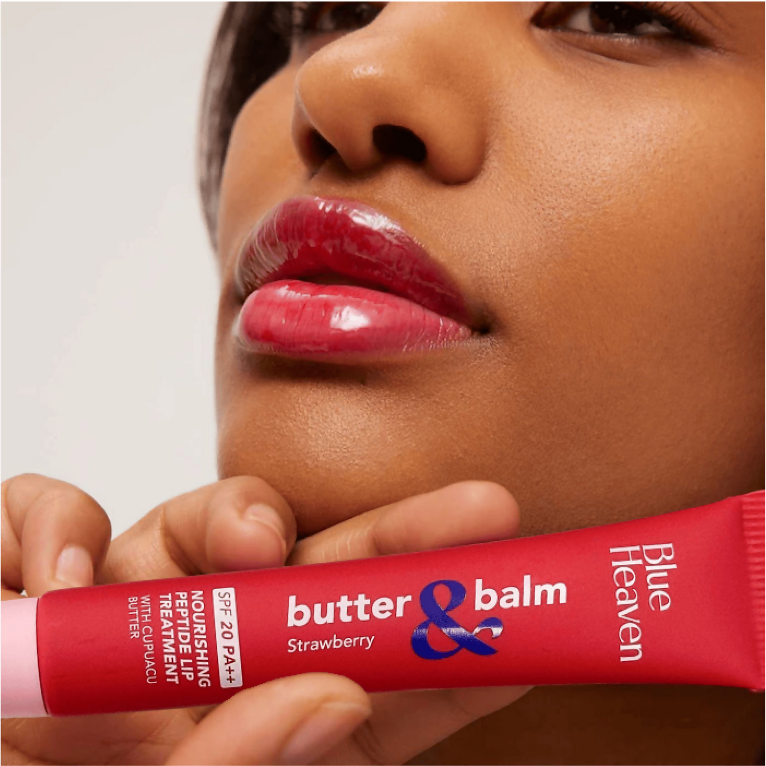 Blue Heaven Butter & Balm Peptide Based Tinted Lip Balm With Spf 20 Pa++ - Cocoa | Grocsy