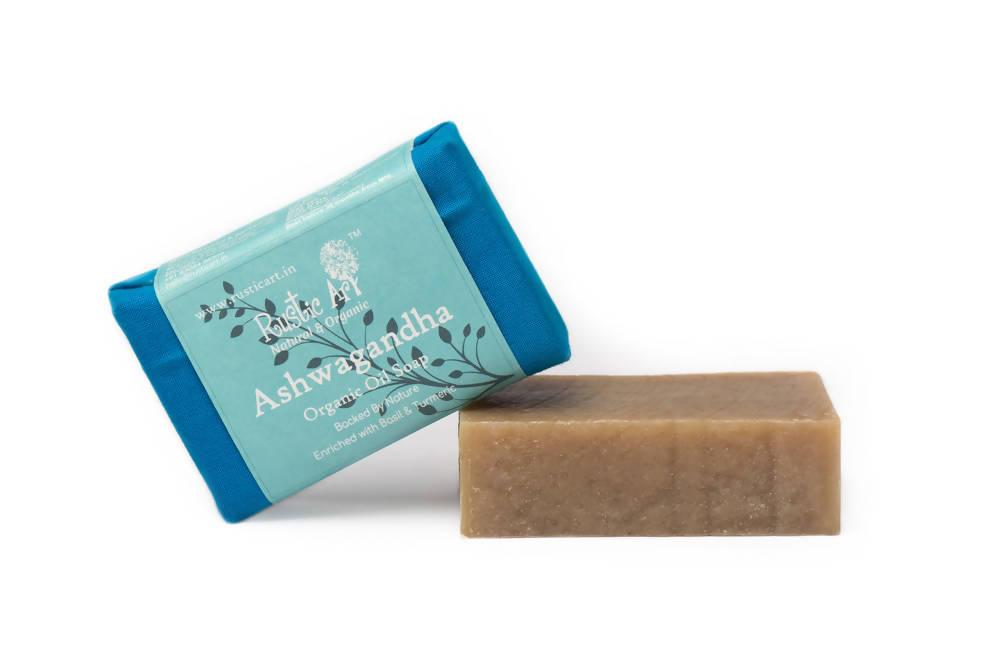 Rustic Art Ashwagandha Organic Oil Soap | Grocsy
