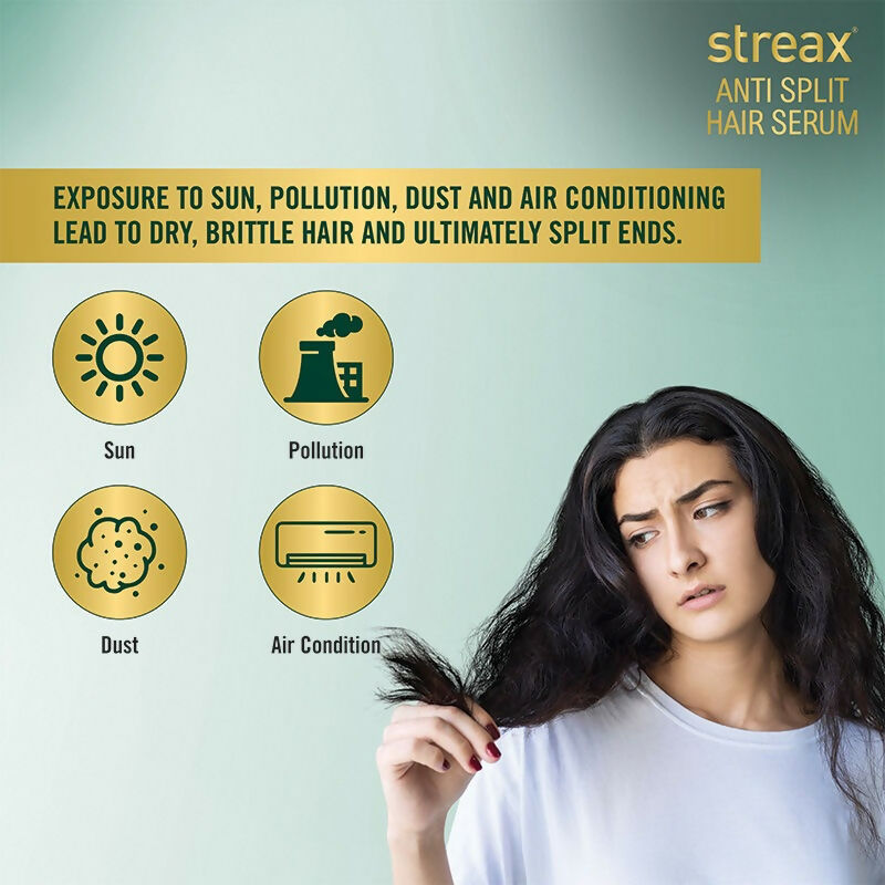Streax Anti Split Hair Serum With Bio-Elixir | Grocsy
