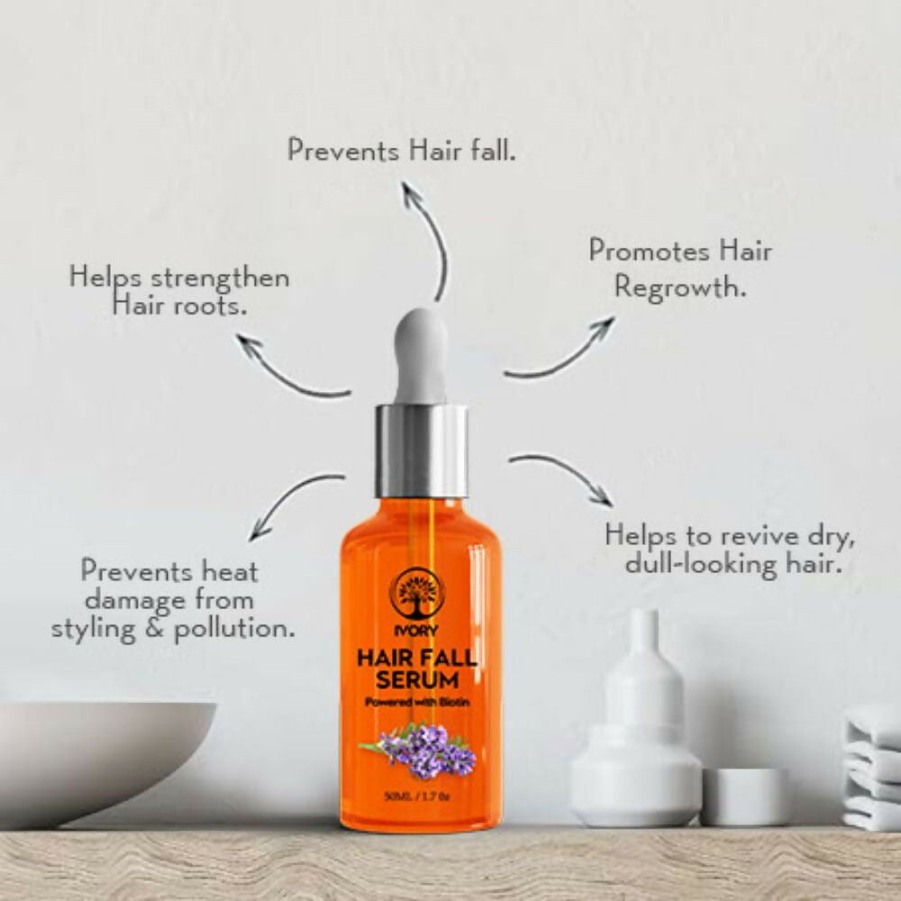 Ivory Natural Hair Fall Serum For Hair Fall & Soothes Scalp, For Men & Women | Grocsy