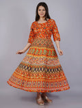 Vamika Multicolor Cotton Printed Party/Casual Wear Kurti (GAM16K) | Grocsy