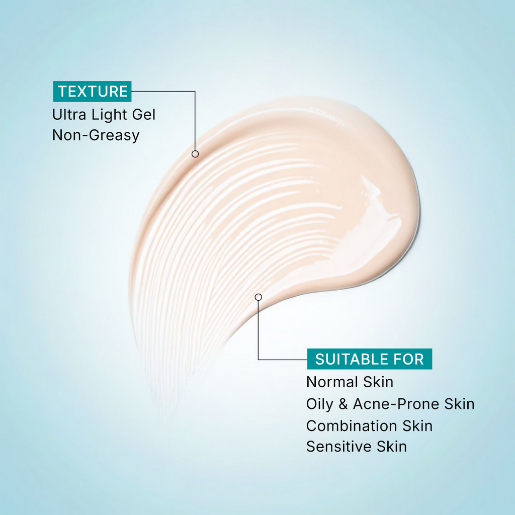 Pilgrim 5% Vitamin C Brightening Ultra Light Gel Sunscreen SPF 60 PA++++ | Grocsy