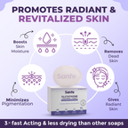 Sanfe Glutathione + Niacinamide + Vitamin C Brightening Soap | Grocsy