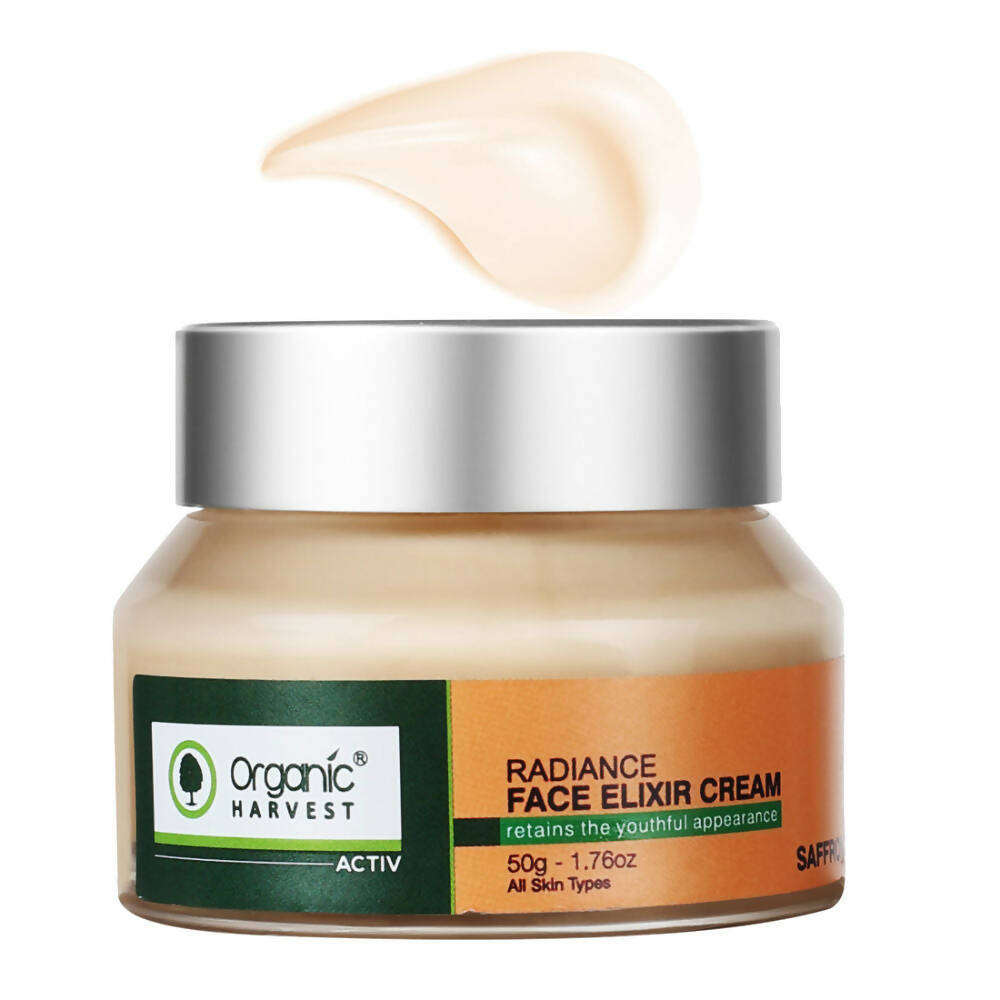 Organic Harvest Activ Saffron Radiance Face Elixir Cream | Grocsy