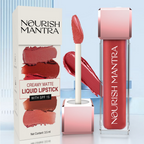 Nourish Mantra Liquid Lipstick Creamy Matte with SPF / Water Proof, Smudge Proof Shade- Khilkhilata Coral | Grocsy