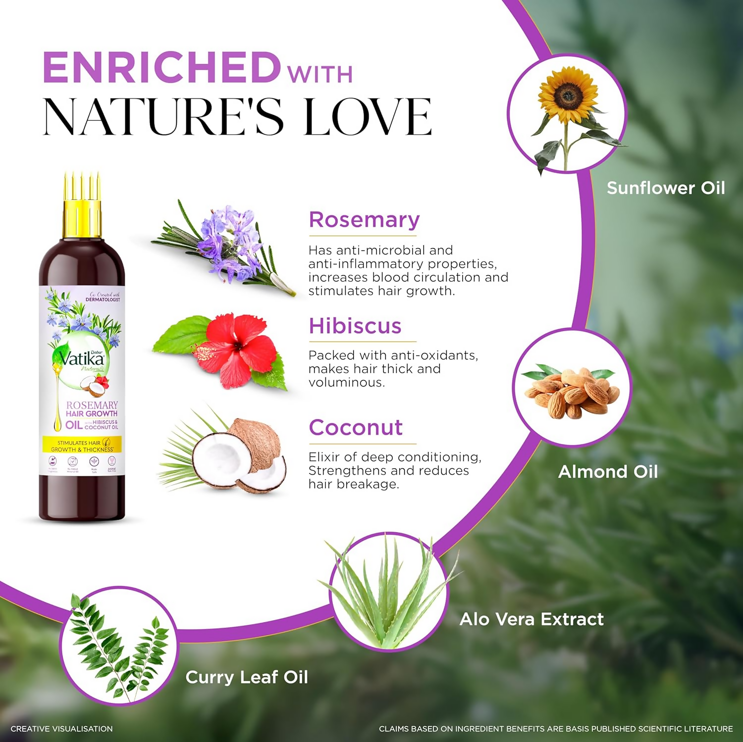 Dabur Vatika Naturals Rosemary Hair Growth Oil | Grocsy