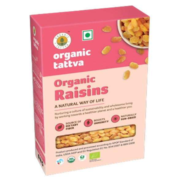 Organic Tattva Raisins | Grocsy
