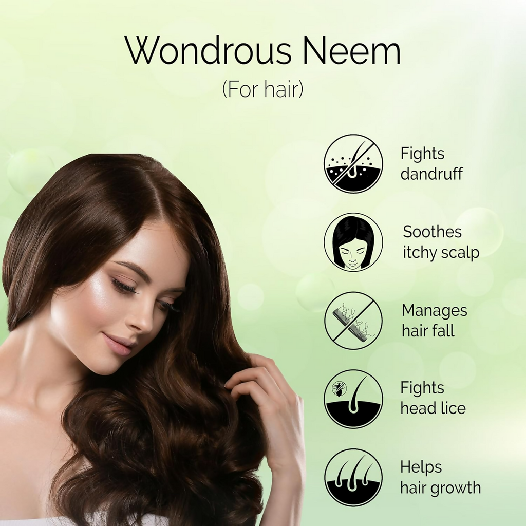 Pyoura Neem Leaf Powder 100% Pure & Natural Hygienically Dried Pack For Healthy Scalp & Strong Hair | Grocsy