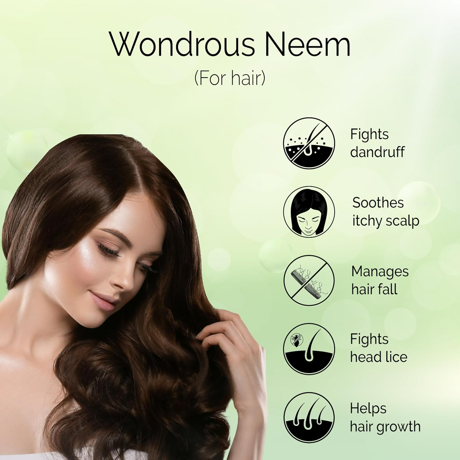 Pyoura Neem Leaf Powder 100% Pure & Natural Hygienically Dried Pack For Healthy Scalp & Strong Hair | Grocsy