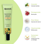 Quench Vitamin E Tinted SPF 50 Sunscreen PA+++ with both Mineral & Chemical Actives (Light) | Grocsy