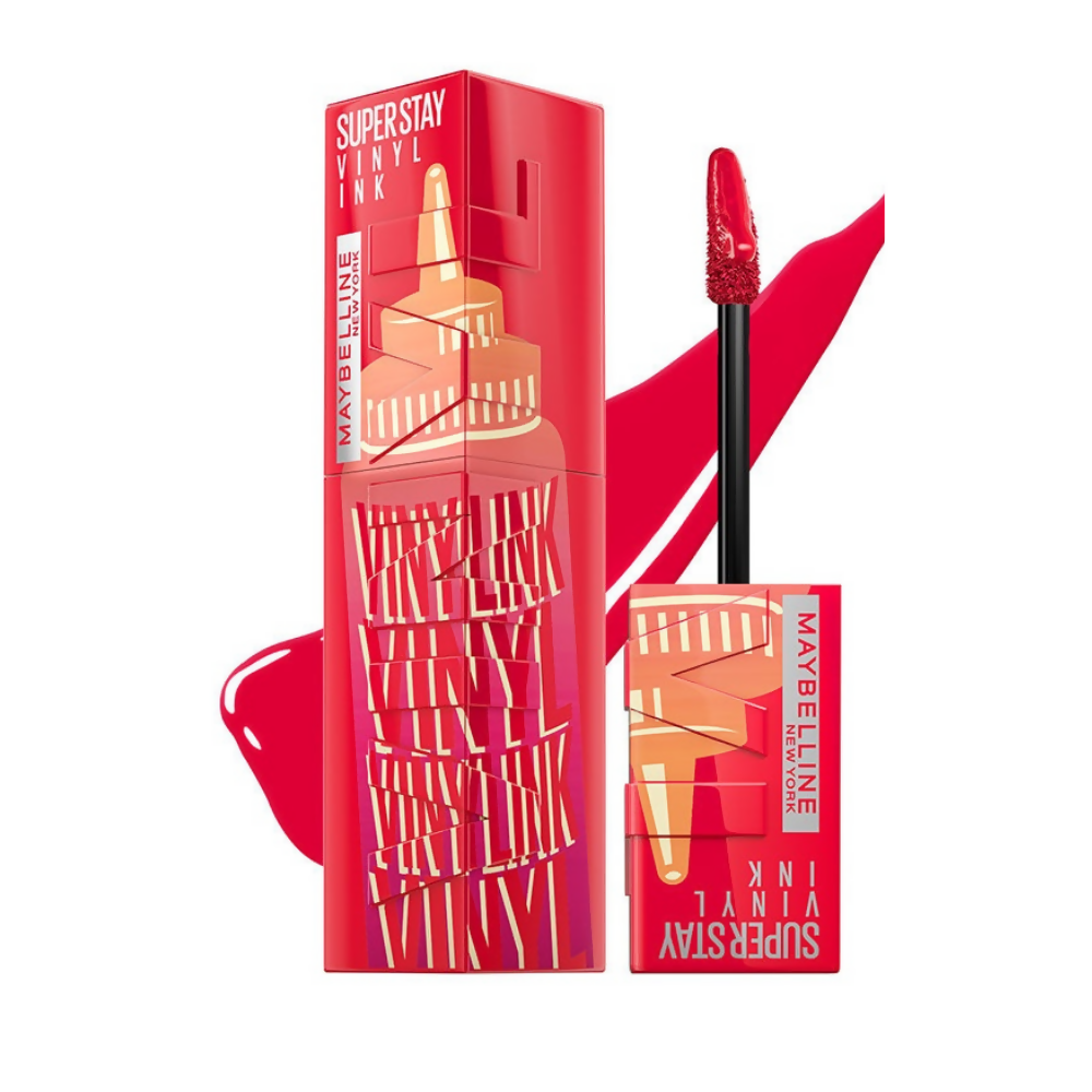 Maybelline New York Super Stay Vinyl Ink Liquid Lipstick, Instant Shine Lasts Up To 16H - Pomodoro Sauce | Grocsy
