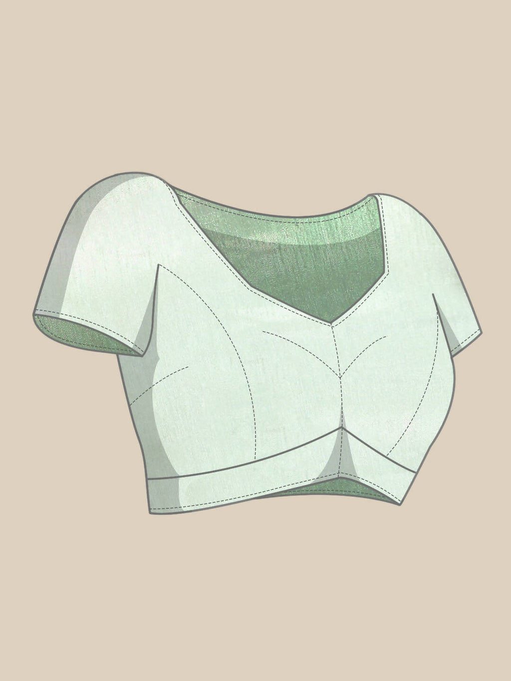 Green Woven Design Net Saree with Blouse Piece - Kalamkari | Grocsy
