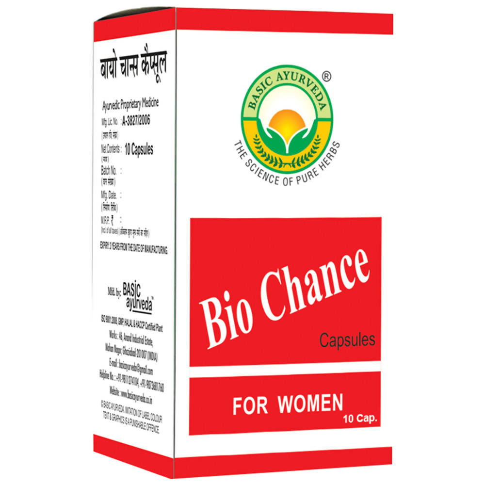 Basic Ayurveda Bio Chance Capsules For Women | Grocsy
