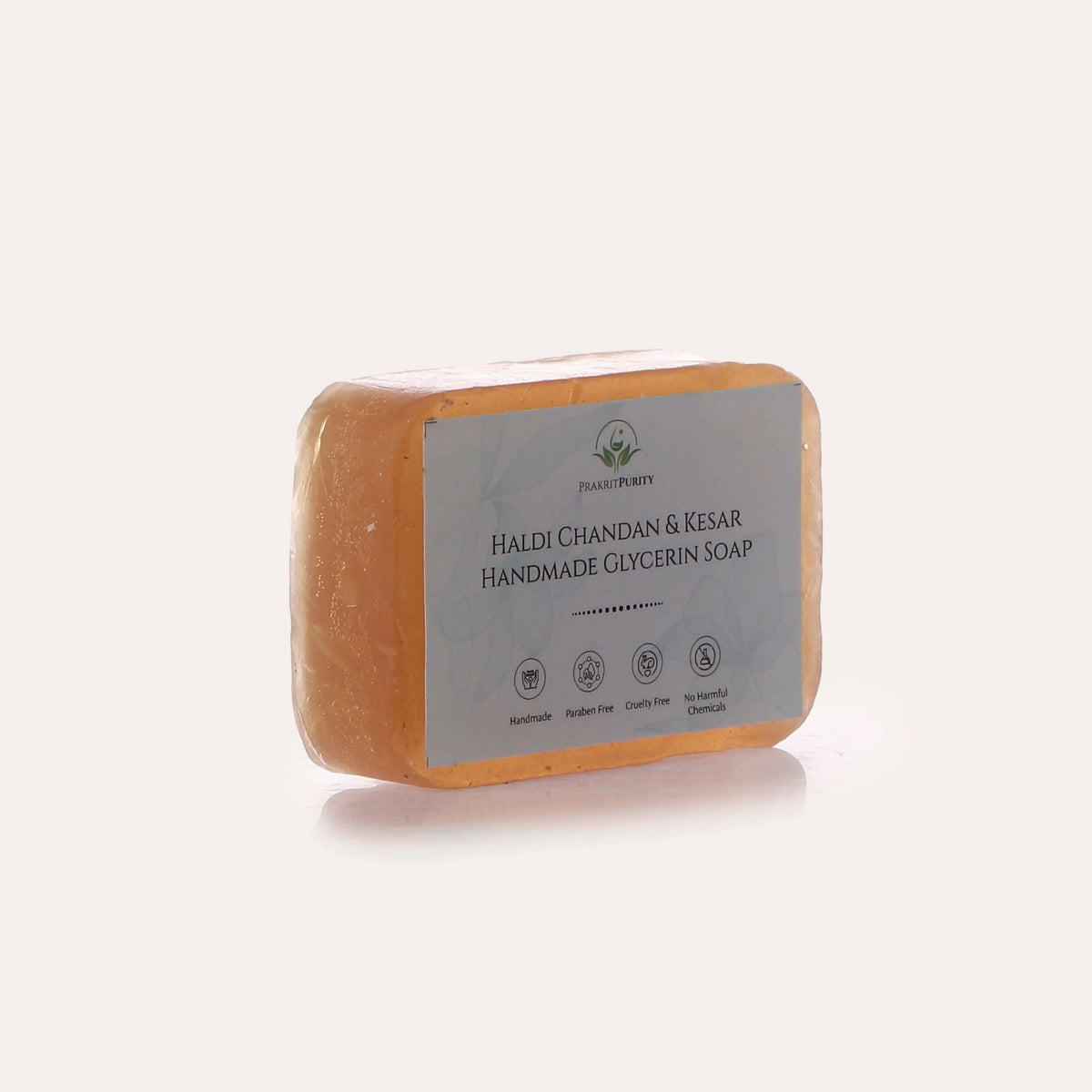PrakritPurity Haldi Chandan & Kesar Handmade Glycerin Soap | Grocsy