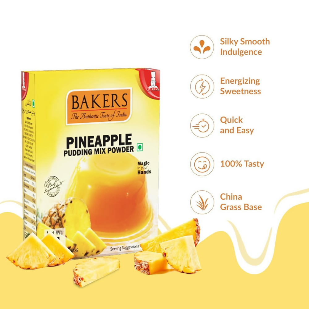 BAKERS Instant Pudding Mix - Pineapple Flavor | Grocsy