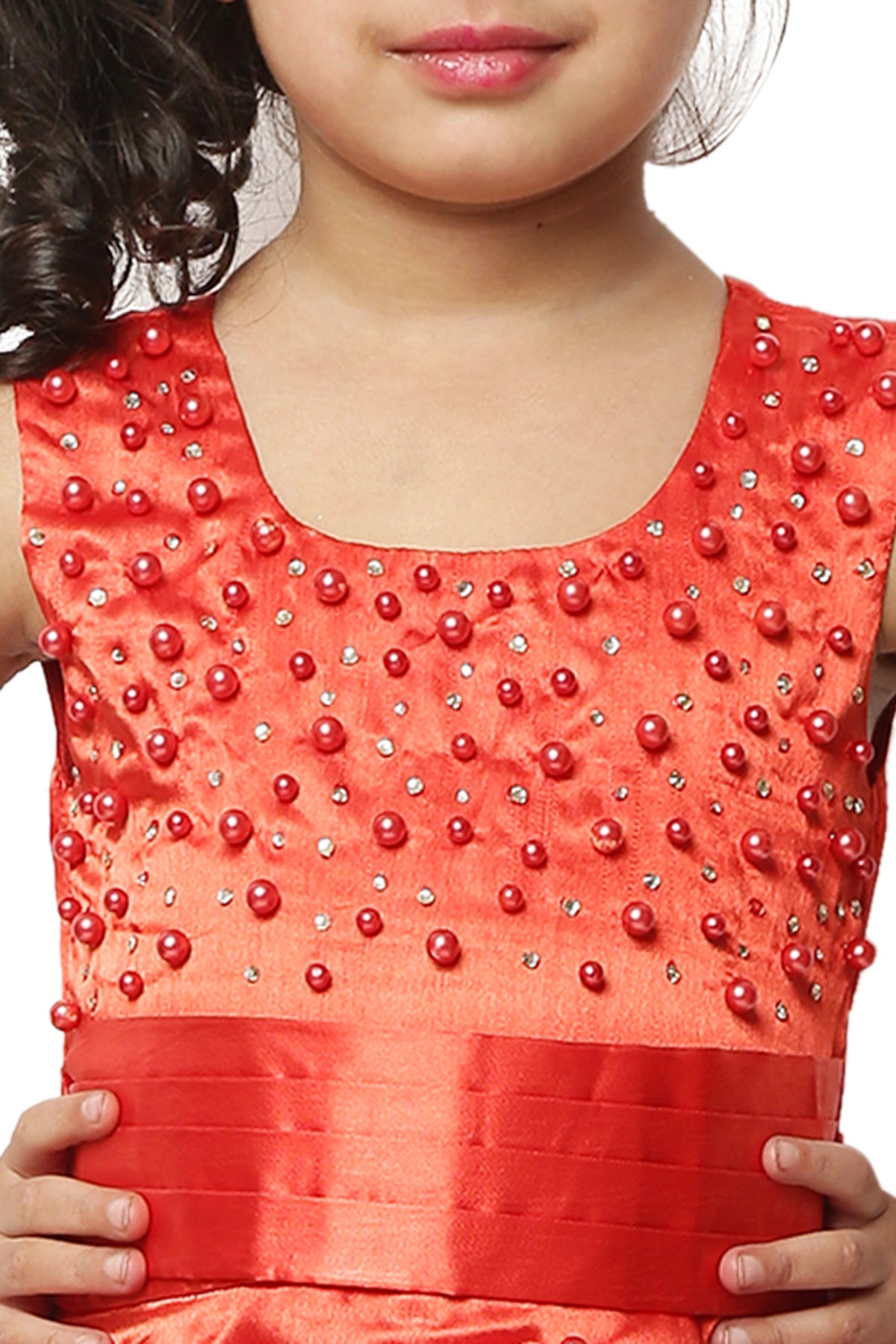 Asmaani Kids Party Wear Stylish Dresses, Perfect for Parties, Functions & Vacations - Red | Grocsy